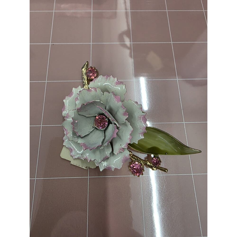 Vintage Floral Brooch Pin Foster